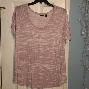Pink and white top
